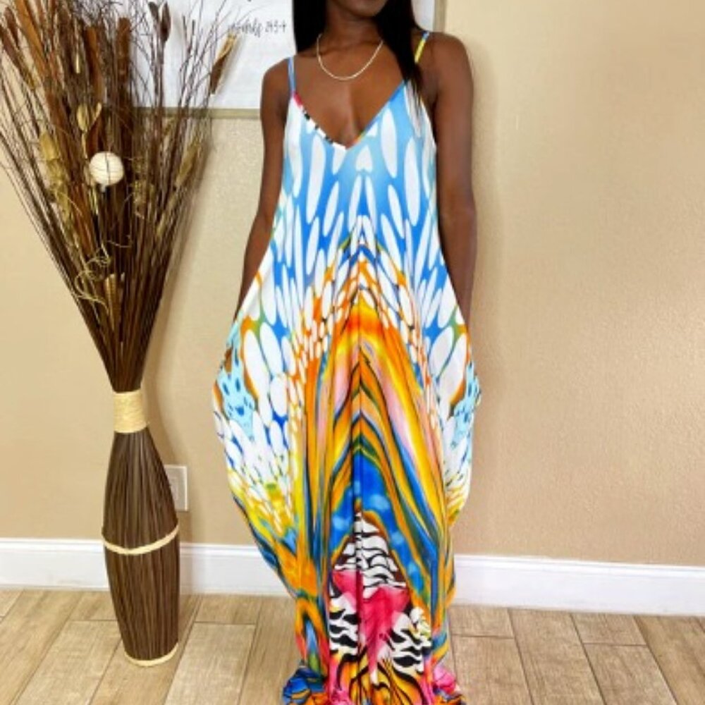 003 Sunny Safari Maxi Dress